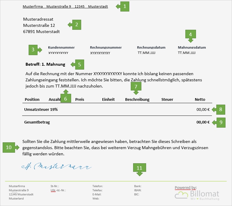 1 Mahnung Vorlage Wunderbar 1 Mahnung Für Freiberufler Vorlage & Muster
