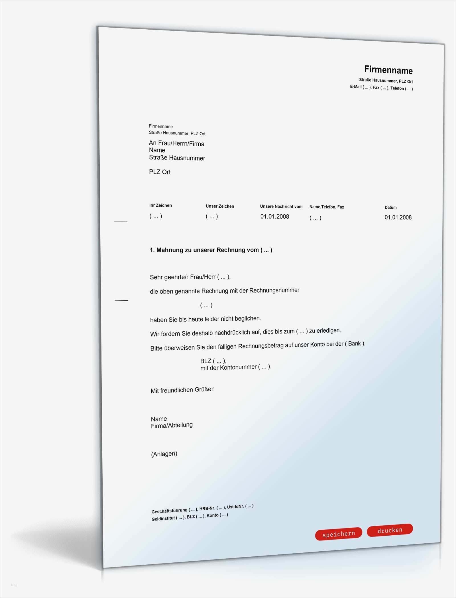 1 Zahlungserinnerung Vorlage Fabelhaft 1 Mahnung Zahlungserinnerung Muster Vorlage Zum Download