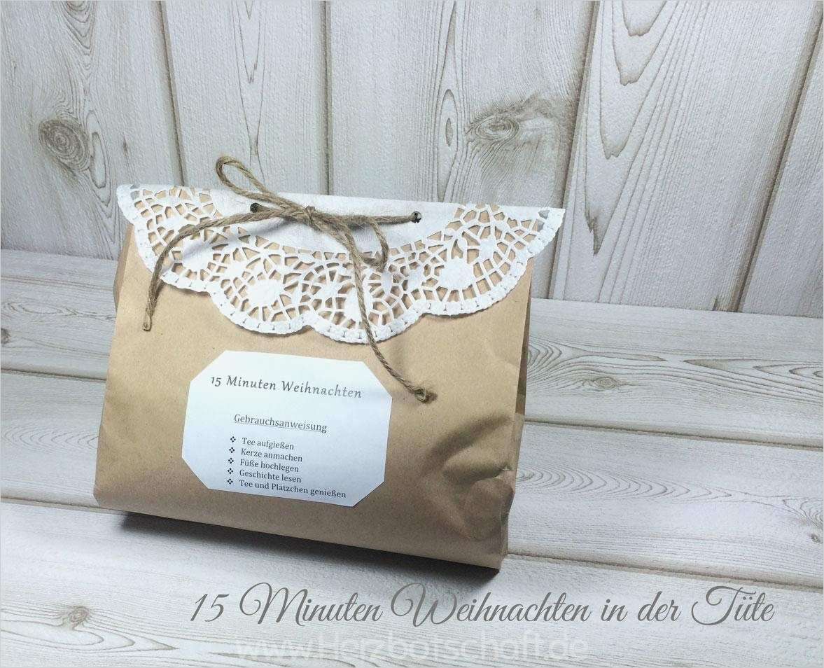 15 Minuten Weihnachten Vorlage Cool 15 Minuten Weihnachten In Der Tüte ♥ Herzbotschaft