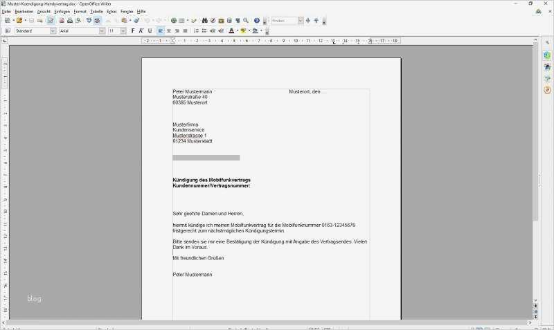 1&1 Handyvertrag Kündigen Vorlage Angenehm Kündigung Handyvertrag Vorlage Download