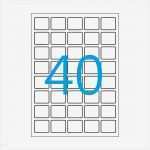 24 Etiketten Pro Blatt Vorlage Angenehm Kores Etiketten 36x30mm 40 Aufkleber Pro Blatt Premium