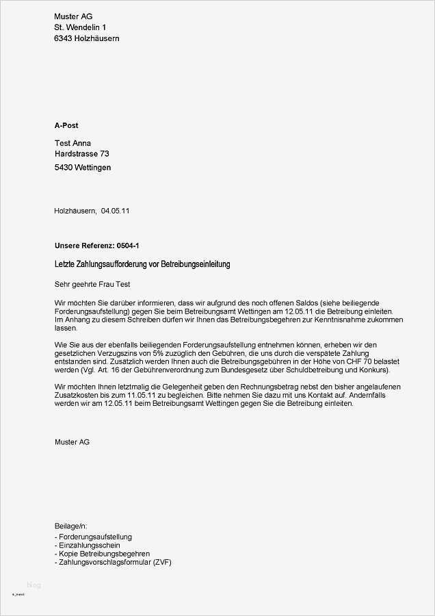 3 Und Letzte Mahnung Vorlage Genial Credit Management Information Kostenlose Inkassotools