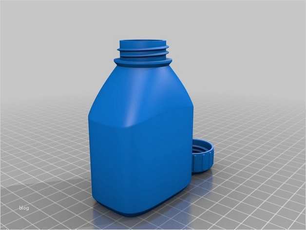 3d Drucker Vorlagen Kostenlos Download Hübsch 3d Vorlage Flasche Und Deckel Download Chip