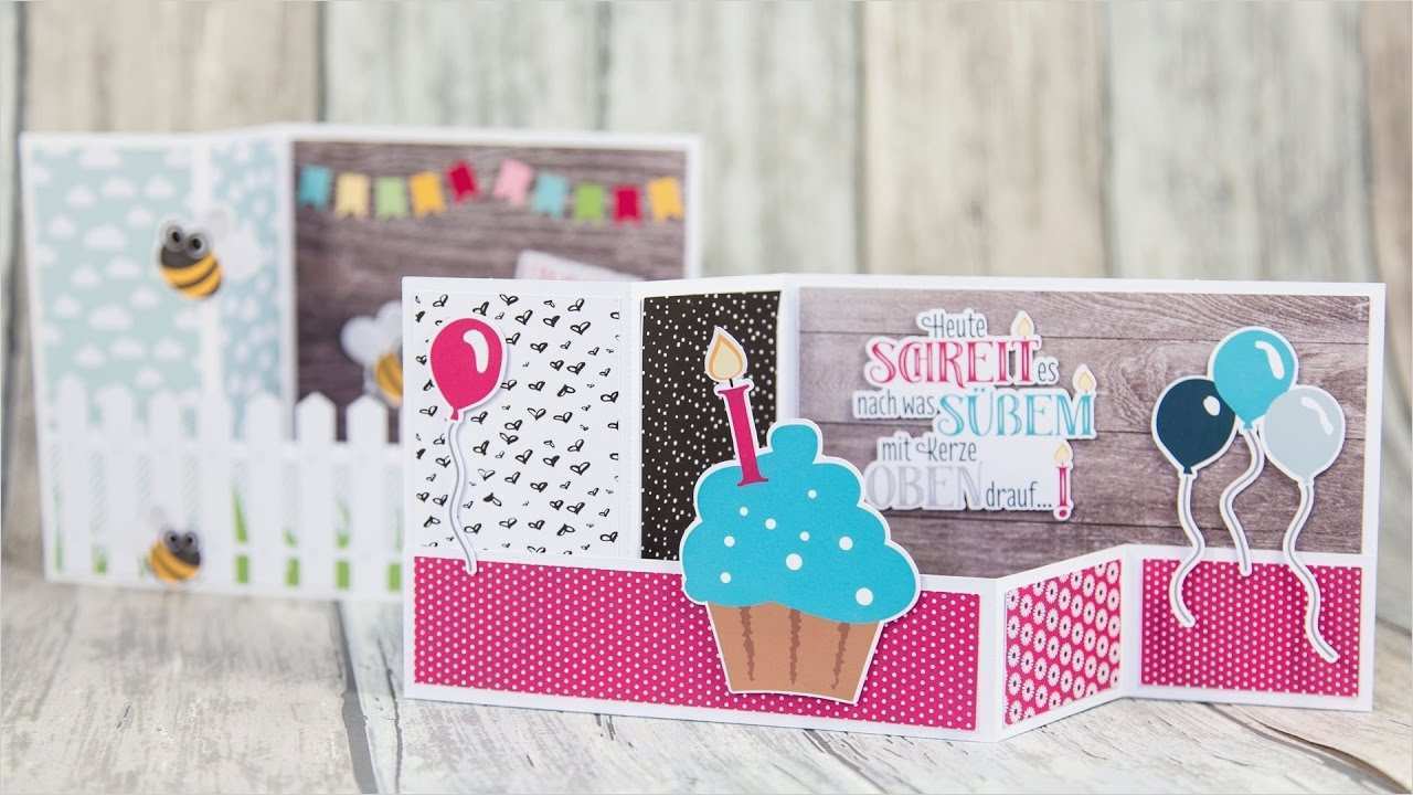 3d Karten Basteln Vorlagen Gut Einfach Eine 3d Karte Basteln