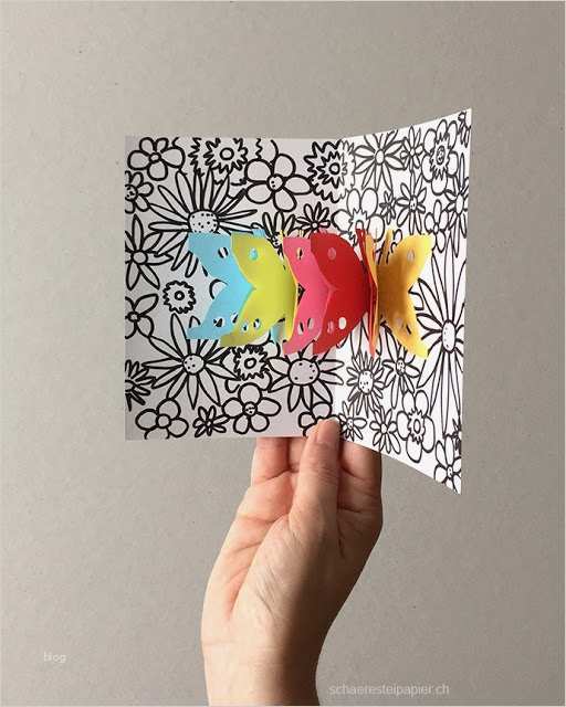 3d Karten Vorlagen Zum Ausdrucken Wunderbar Schaeresteipapier Schmetterlinge Auf Der Blumenwiese