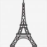 3d Stift Eiffelturm Vorlage Genial Eiffel tower Stencil Clipart Best