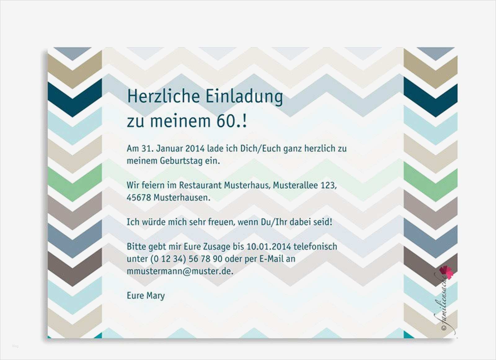 60 Geburtstag Einladung Vorlagen Elegant Einladung 60 Geburtstag