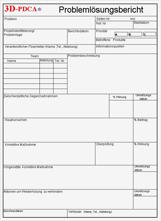 8d Report Vorlage Erstaunlich 8d Problemlösung