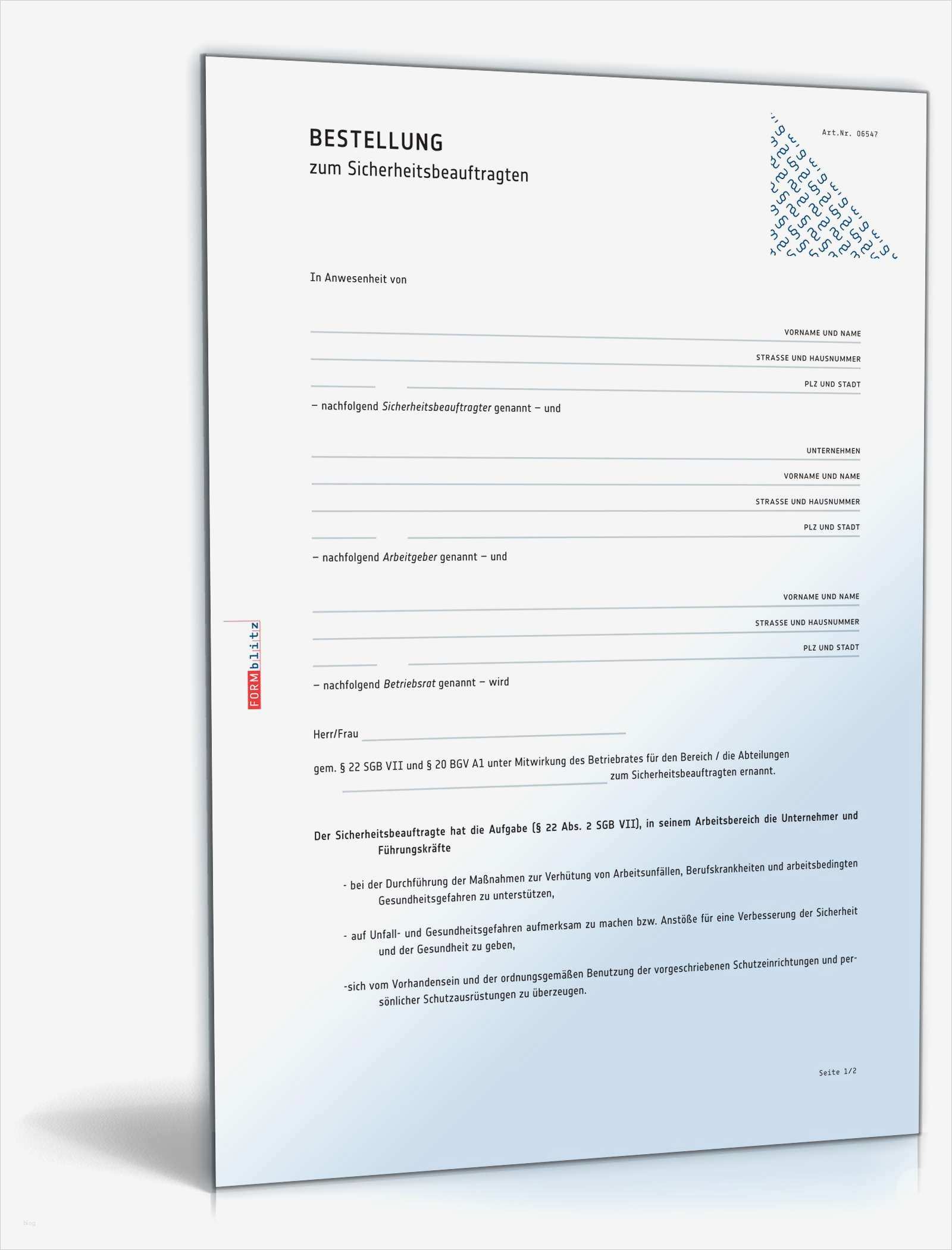 Abberufung Datenschutzbeauftragter Vorlage Schönste Bestellung Sicherheitsbeauftragter