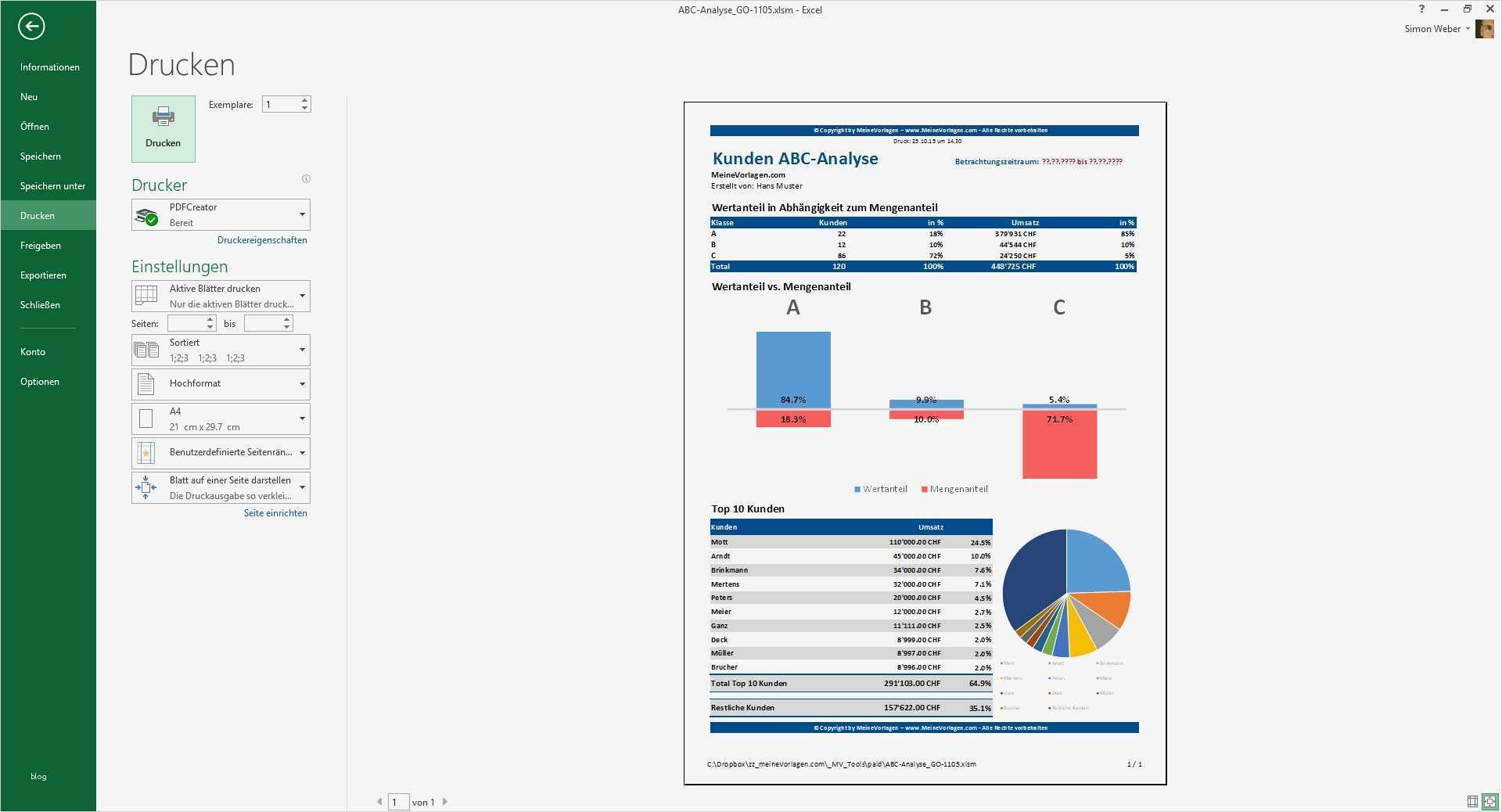 Abc Analyse Excel Vorlage Kostenlos Hübsch Abc Analyse Artikel Kunden Lieferanten