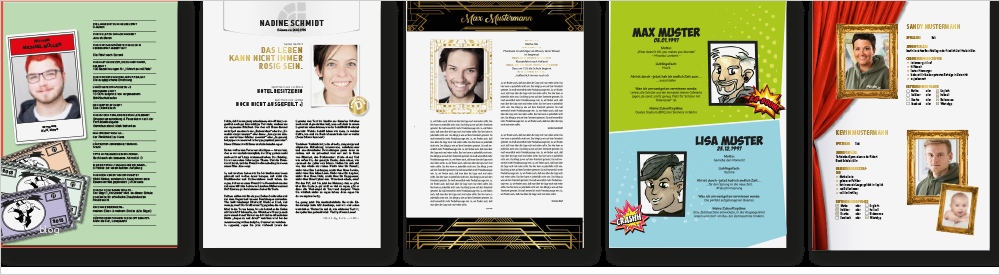 Abibuch Vorlage Bewundernswert Vorlagen & Ideen Für Steckbrief Abibuch Abigrafen Gmbh