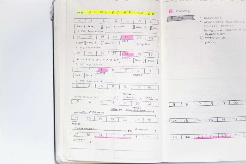 Abitur Lernplan Vorlage Einzigartig Wie Ich Für S Abitur Lerne – Mein Lernplan Blogging Lotti