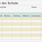 Abitur Lernplan Vorlage Elegant Stundenplan Für Eine Unterrichtswoche