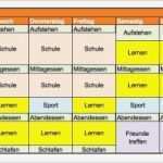 Abitur Lernplan Vorlage Genial Wochenplan – Fit Und Gesund Durch´s Abitur