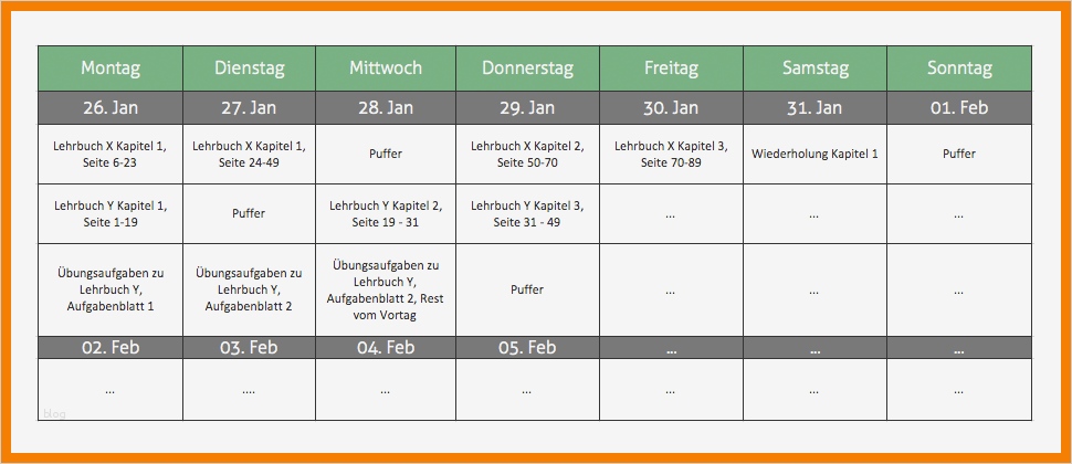 Abitur Lernplan Vorlage Schön Schön Lernplan Vorlage Galerie Beispiel Wiederaufnahme