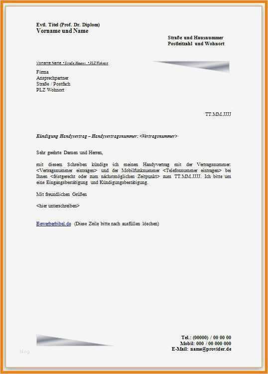 Abo Kündigung Vorlage Word Best Of 8 Stornierung Vorlage