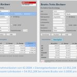 Abrechnung Der Brutto Netto Bezüge Vorlage Erstaunlich Lohnkostenrechner Brutto Netto Rechner Für Arbeitgeber
