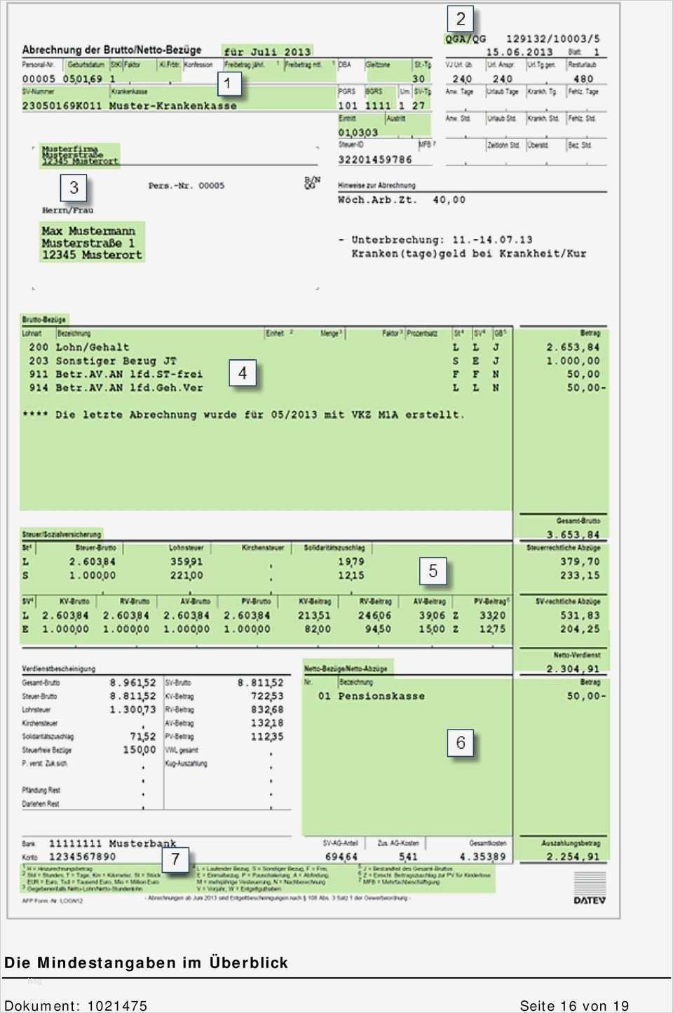 Abrechnung Der Brutto Netto Bezüge Vorlage Schönste Brutto Netto Abrechnung Detailliert Erklärt Pdf