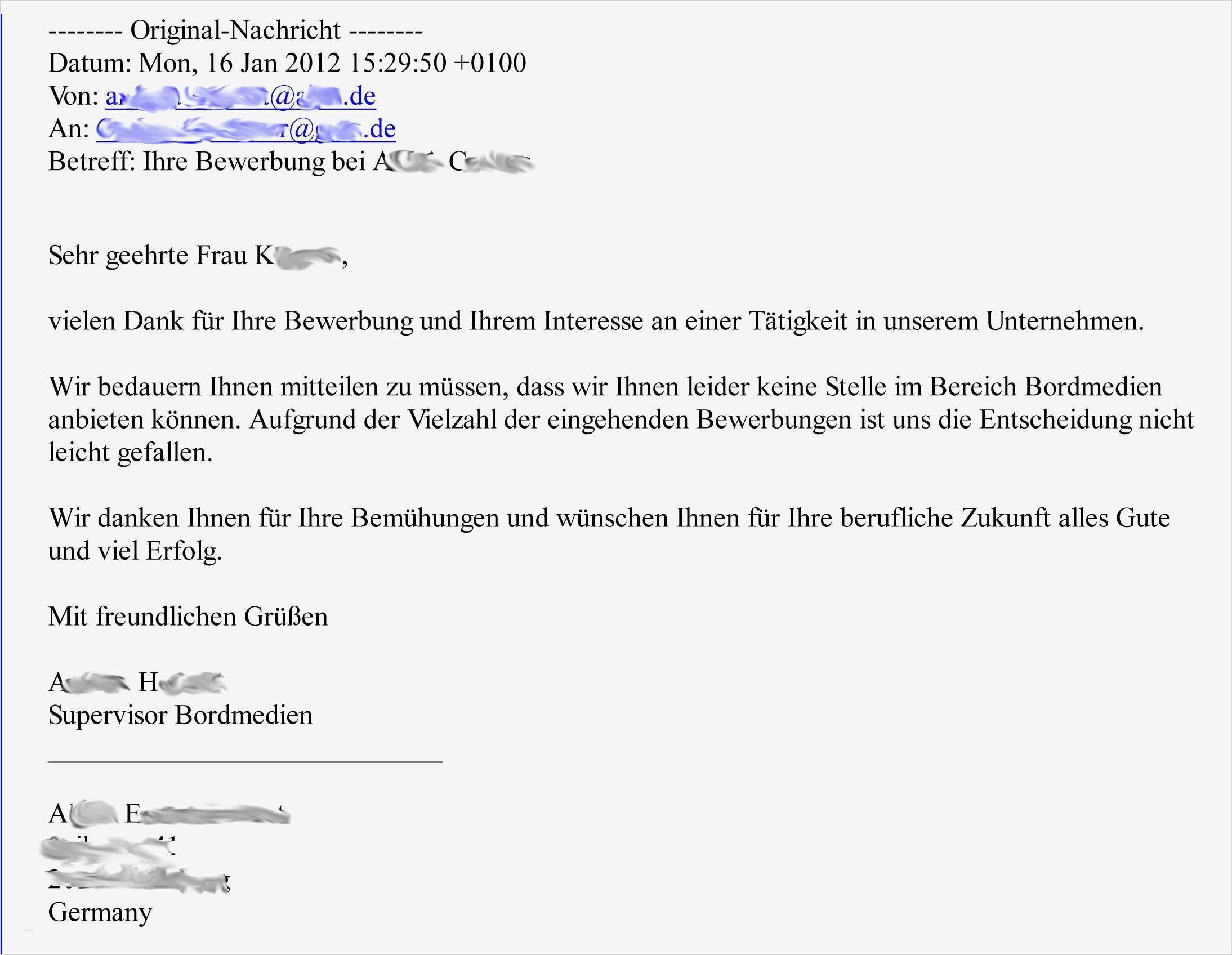 Absage Bewerbung Vorlage Bewundernswert Absage Bewerbung Vorlage – Vorlagen Komplett