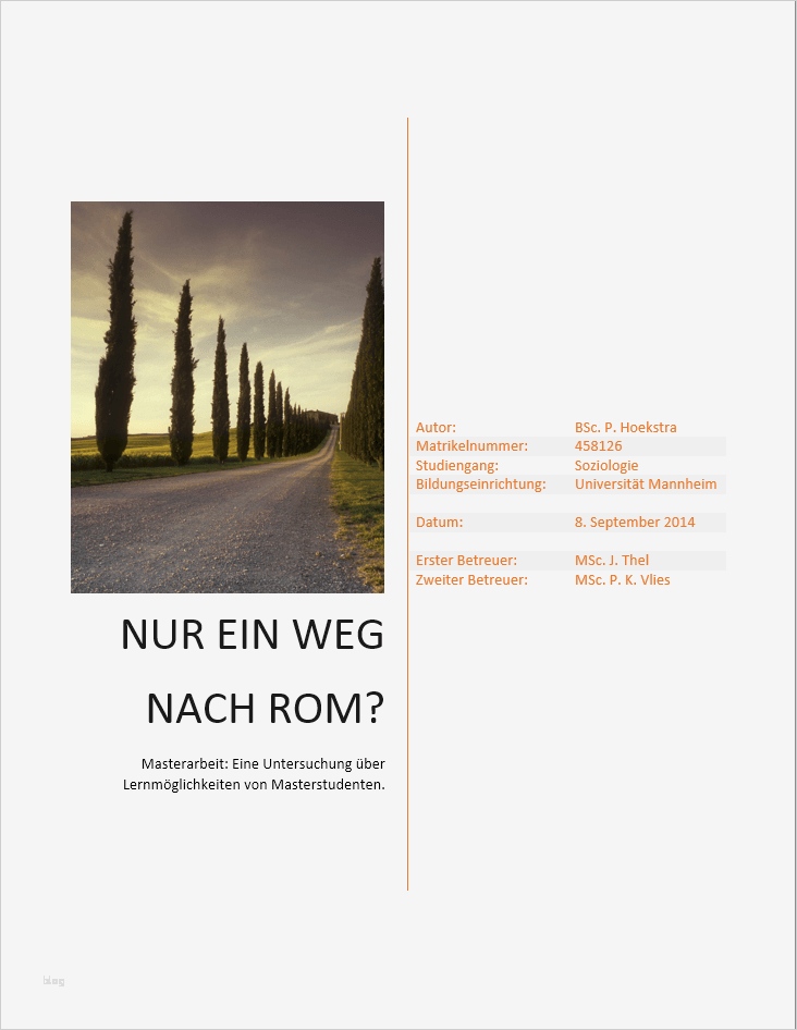 Abschlussarbeit Vorlage Wunderbar Informationsblatt Einer Abschlussarbeit