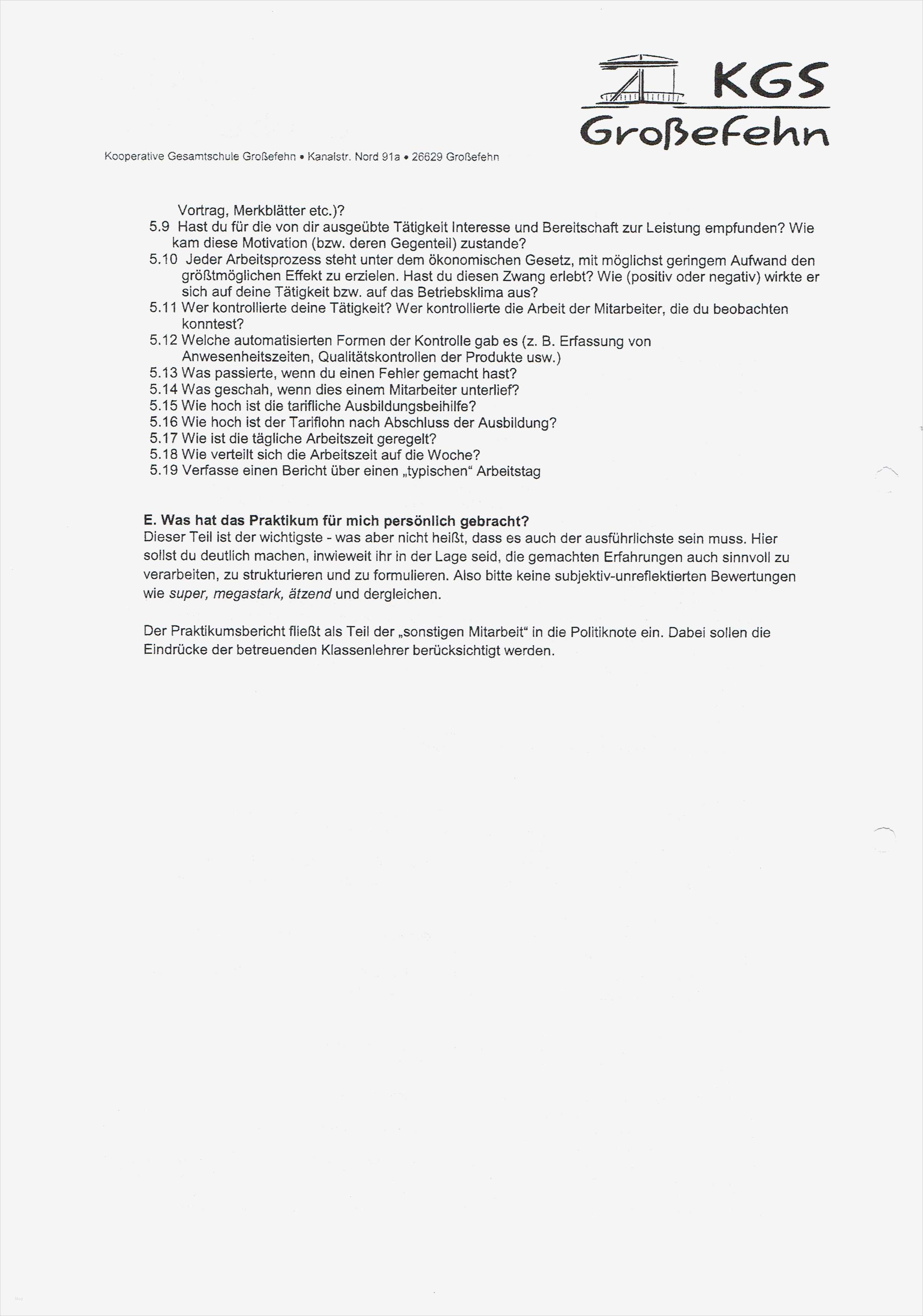 Abschlussbericht Praktikum Vorlage Erstaunlich Seite Praktikumsbericht