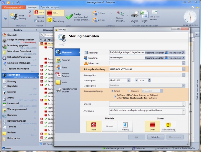 Access Materialverwaltung Vorlage Bewundernswert Wartungsplaner 6 00 741 Download