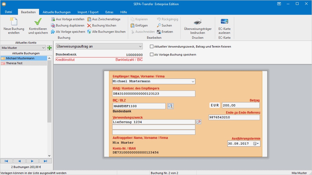 Access Vereinsverwaltung Vorlage Luxus Sepa Transfer Screenshots