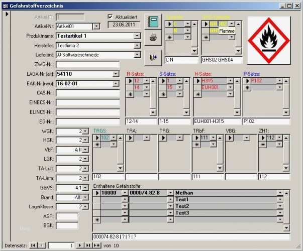 Access Vorlagen Genial Gefahrstoffverwaltung Für Access Download
