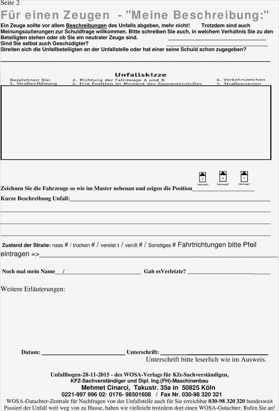 Admiral Direkt Kündigung Vorlage Gut Unfallbericht Für Alle Unfallbeteiligten Bitte