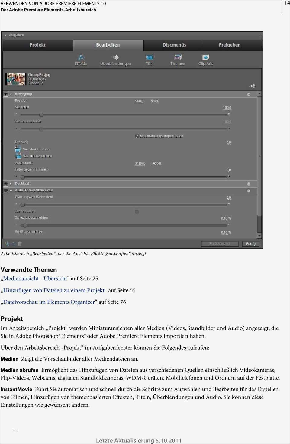 Adobe Premiere Vorlagen Hübsch Verwenden Von Adobe Premiere Elements 10 Pdf