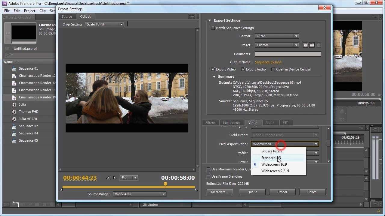 Adobe Premiere Vorlagen Inspiration Cinemascope In Premiere Cs5 & Cs5 5 Tutorial Deutsch