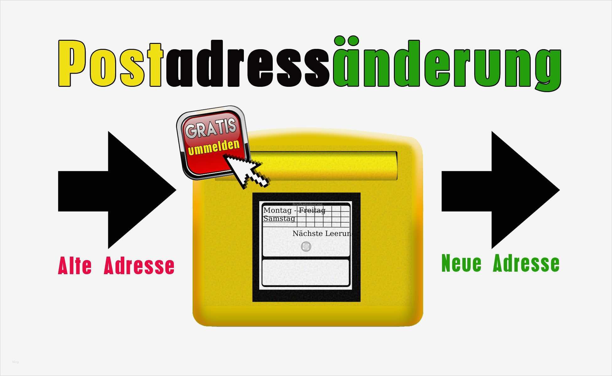 Adressänderung Vorlage Wunderbar Post Ummelden Kostenlos