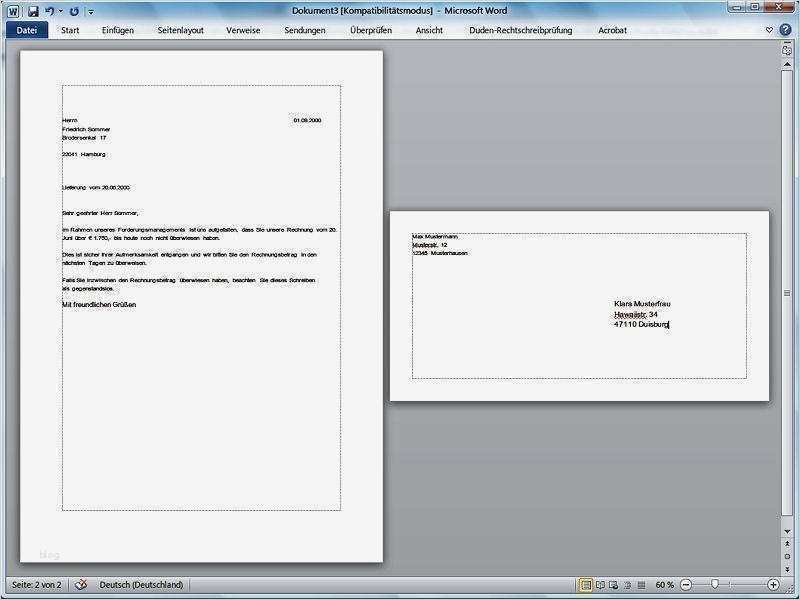 Adressaufkleber Vorlage Einzigartig Briefumschlag Drucken Mit Word Pc Tipps Rhein Zeitung