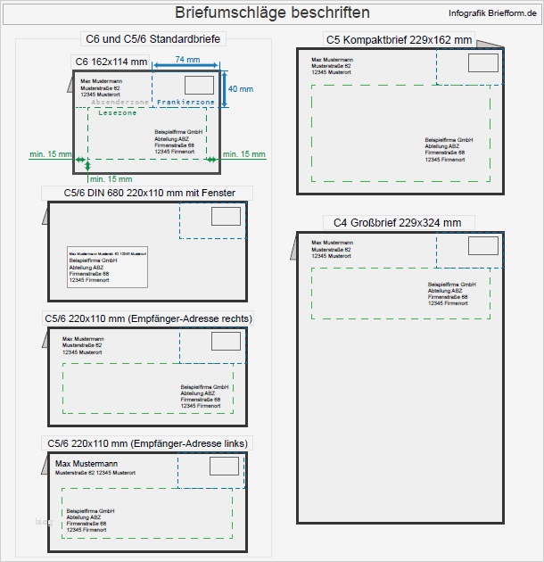 Adressaufkleber Vorlage Wunderbar Briefumschlag Beschriften Brief Absender Und Empfänger