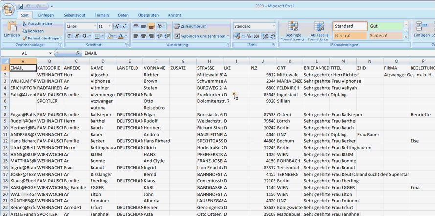 Adressen Excel Vorlage Luxus Export Der Email Adressen