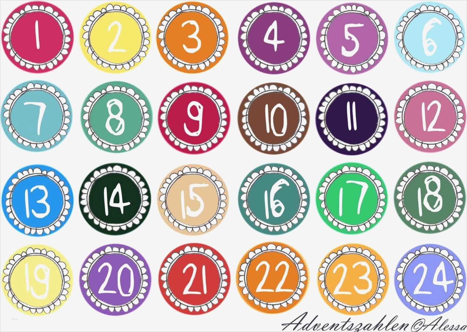 [freebie] Adventskalender Zahlen HANDMADE Kultur