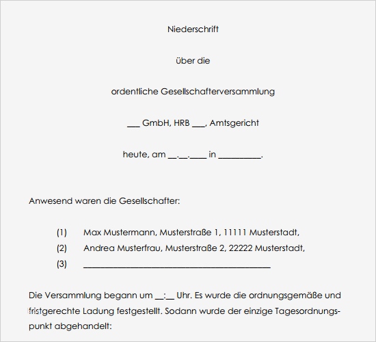 After Effects Vorlagen Kostenlos Fabelhaft Abberufungsbeschluss Der Gesellschafterversammlung