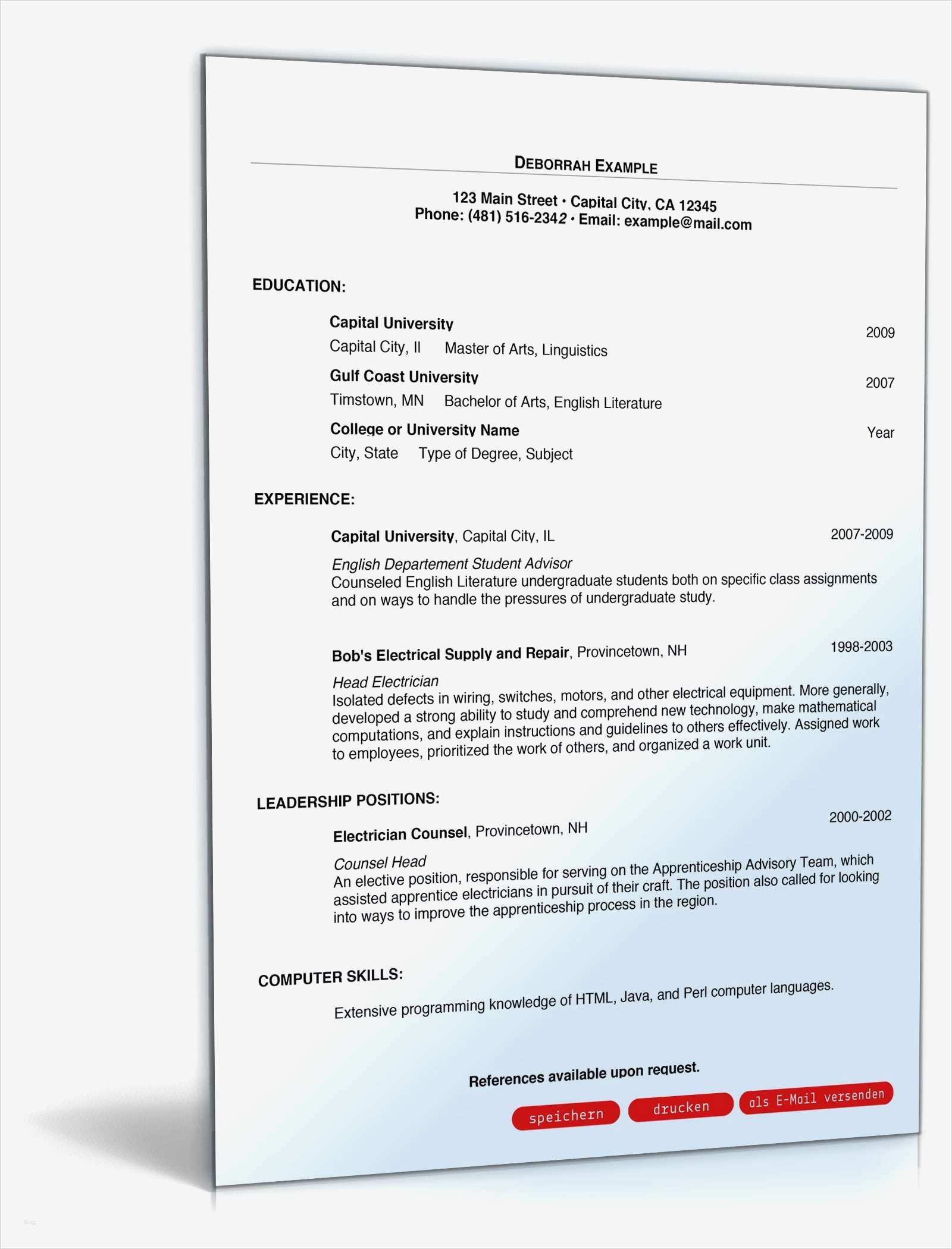 Akademischer Lebenslauf Vorlage Luxus 50 Luxury Akademischer Lebenslauf Englische Probe