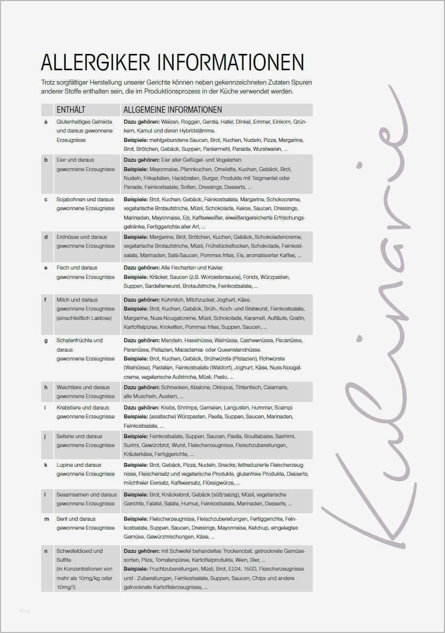 Allergene Speisekarte Vorlage Schön Impressum Das Erlebniscenter In Flensburg