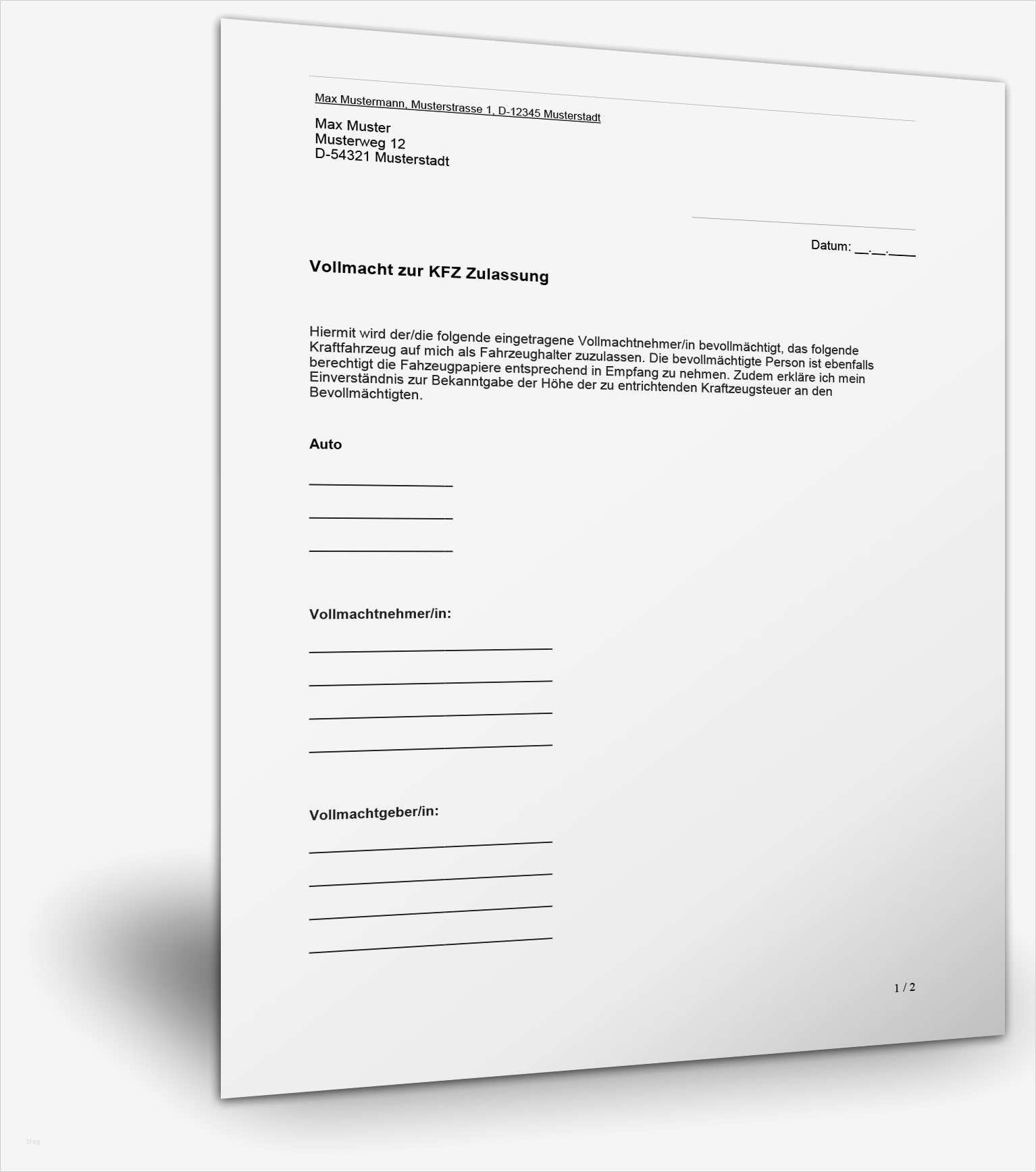 Allgemeine Vollmacht Vorlage Großartig Großzügig Beispiel Allgemeine Vollmachtsformular Fotos