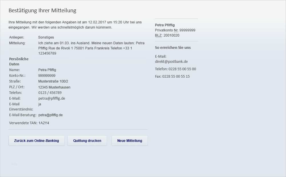 änderung Der Bankverbindung Vorlage Süß Ausgezeichnet Versandadresse Vorlage Ideen Ideen