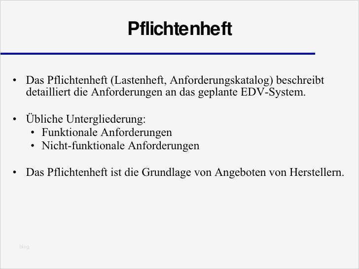 Anforderungskatalog Vorlage Genial It Projekte