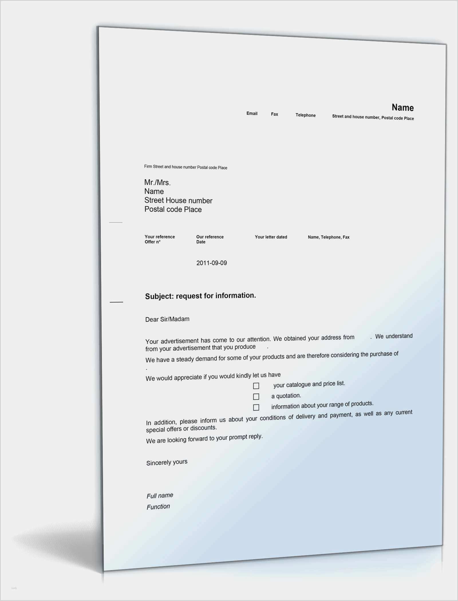 Angebot Einholen Vorlage Elegant Charmant Anfrage Für Angebotsvorlage Fotos Beispiel