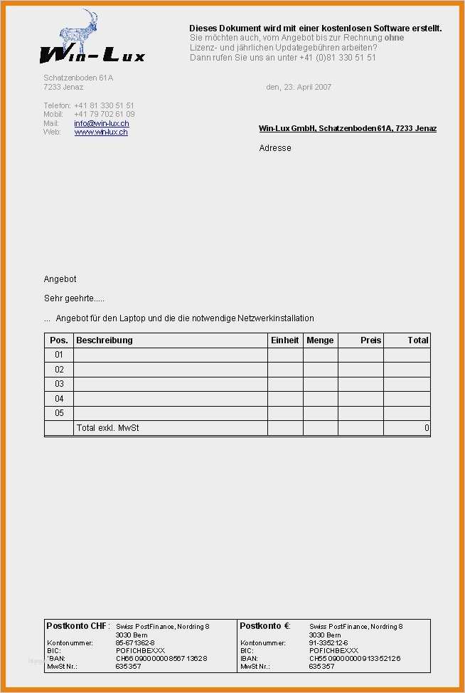 Angebot Einholen Vorlage Elegant Vorlage Angebot Einholen Cool tolle Vorlage Für Ein