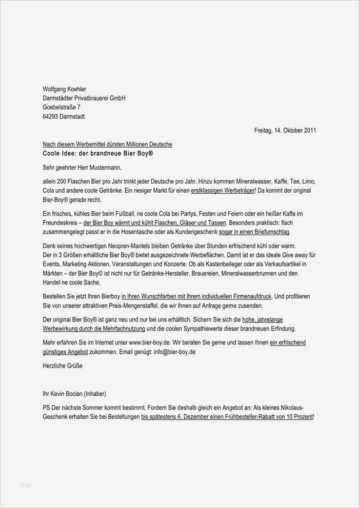 Angebot Einholen Vorlage Fabelhaft Werbebrief Texter Werbebrief Tipps & Beispiele