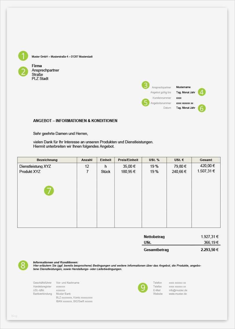 Angebot Einholen Vorlage Kostenlos Beste Angebote Schnell Erstellen Kostenlose Angebotsvorlage