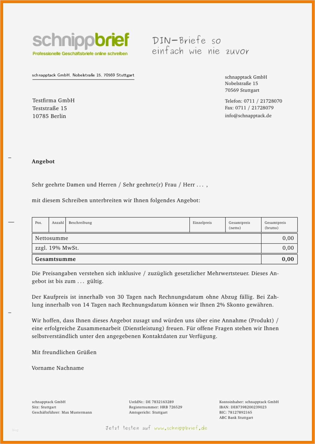 Angebot Englisch Vorlage Erstaunlich 12 Angebot Schreiben