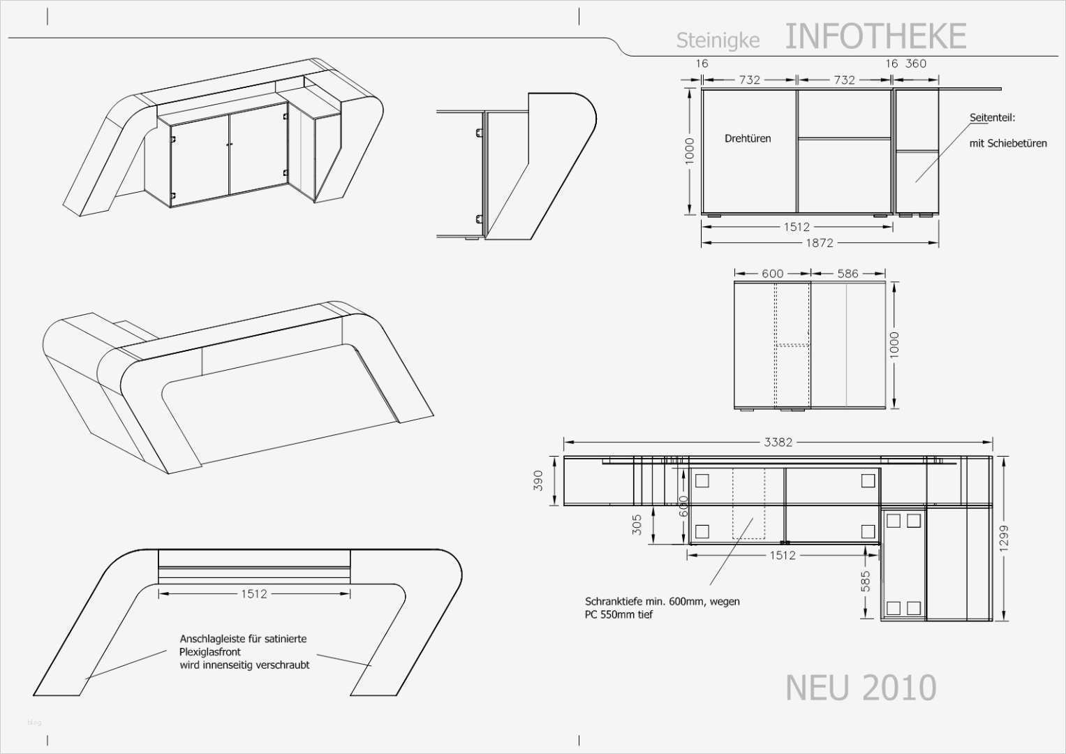 Angebot Festpreis Vorlage Genial Steinigke Empfangscounter theke Geschwungen