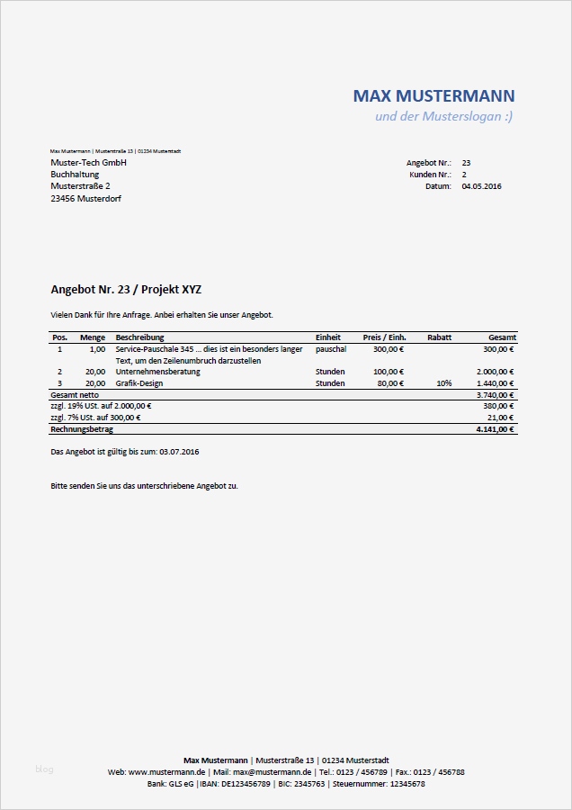 Angebot Festpreis Vorlage Wunderbar Excel Vorlage Automatisierte Angebots Und