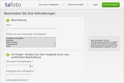 Angebot Fotograf Vorlage Schön Tafoto Business Portal Für Fotografen Und Auftraggeber